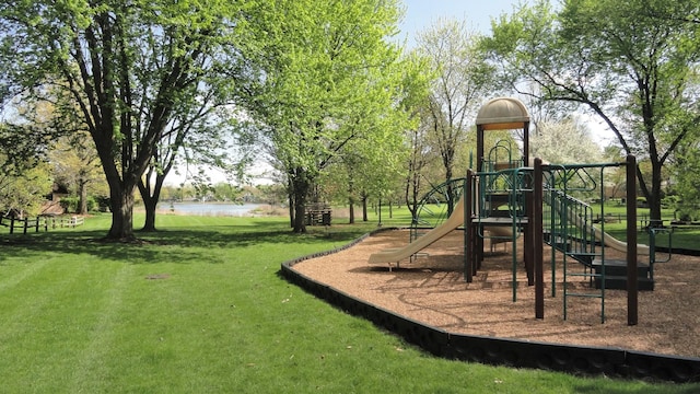 22 Cedar Gate Cir, Sugar Grove, IL 60554 - community jungle gym featuring a yard and a water view