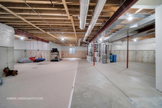 view of basement