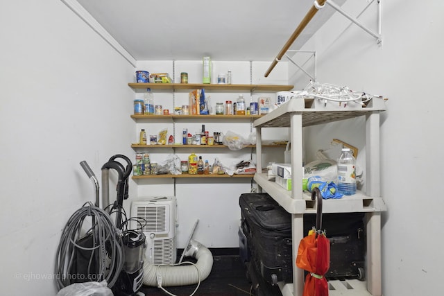 view of storage area