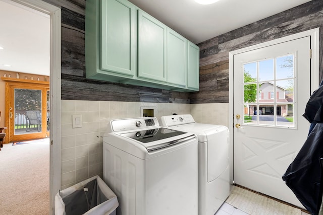 1125 Ironwood Ct, Elgin, IL 60120 - laundry room featuring cabinet space and washing machine and clothes dryer