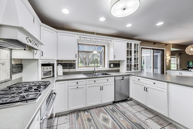 705 Skye Ln, Inverness, IL 60010 - kitchen with a sink, dishwasher, range, plenty of natural light, and recessed lighting