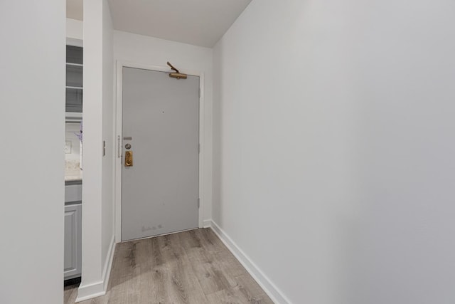 898 Wellington Ave Unit 218, Elk Grove Village, IL 60007 - corridor featuring light wood-style floors and baseboards