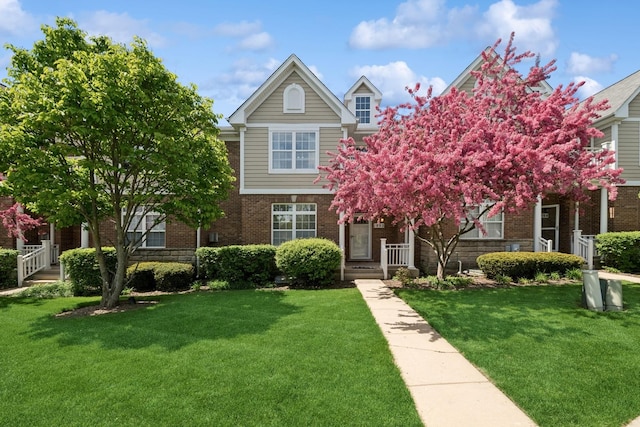 1892 Keystone Pl, Schaumburg, IL 60193 - view of front of property with brick siding and a front lawn