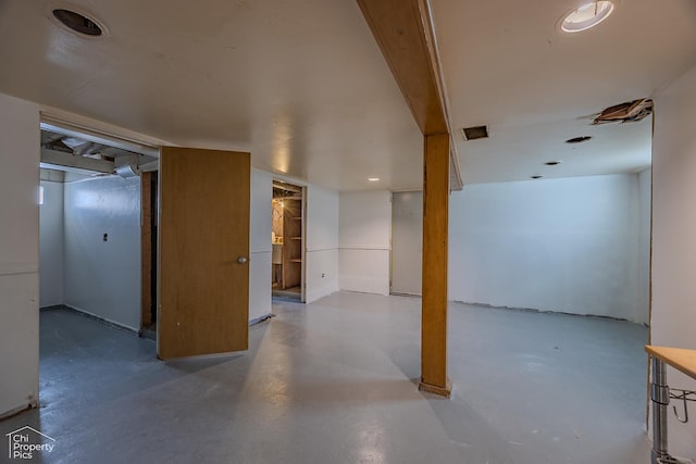 3525 N Ottawa Ave, Chicago, IL 60634 - view of finished below grade area