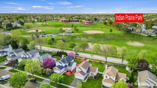 aerial perspective of suburban area