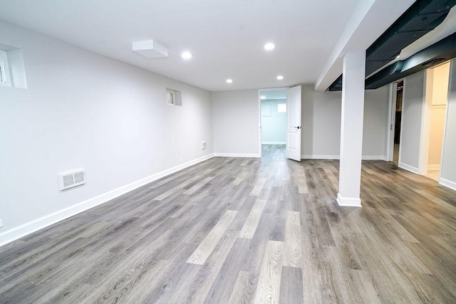 9539 S Forest Ave, Chicago, IL 60628 - finished below grade area featuring recessed lighting, wood finished floors, and baseboards