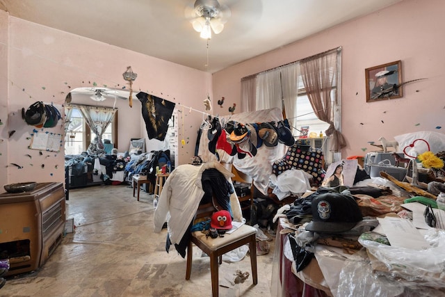 1443 W 49th Pl, Chicago, IL 60609 - miscellaneous room featuring ceiling fan and healthy amount of natural light