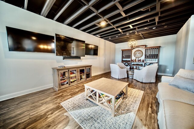 75 N Lake Ave, Third Lake, IL 60030 - living room with baseboards and wood finished floors