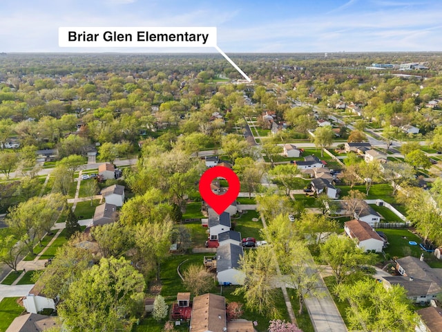 1984 Nottingham Ln, Wheaton, IL 60189 - aerial perspective of suburban area