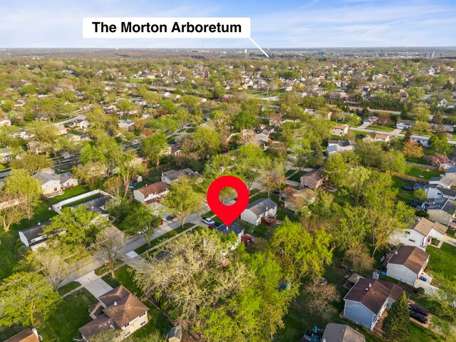1984 Nottingham Ln, Wheaton, IL 60189 - aerial view of property's location with nearby suburban area