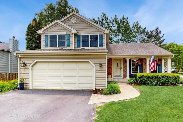 500 Shallow Cove Rd, Lake Zurich, IL 60047 - view of front of property featuring an attached garage and asphalt driveway