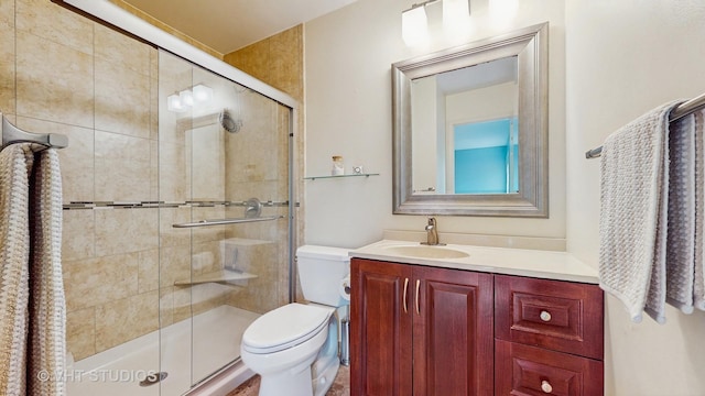 500 Shallow Cove Rd, Lake Zurich, IL 60047 - bathroom featuring toilet, vanity, and a stall shower
