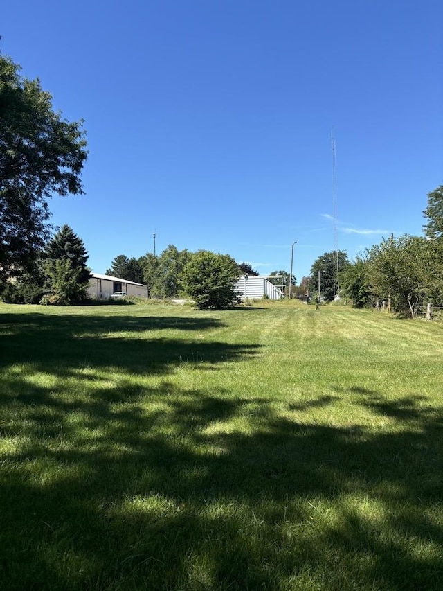 view of green lawn