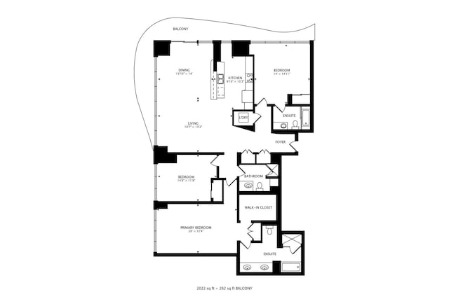 225 N Columbus Dr Unit 6305, Chicago, IL 60601 - home floor plan