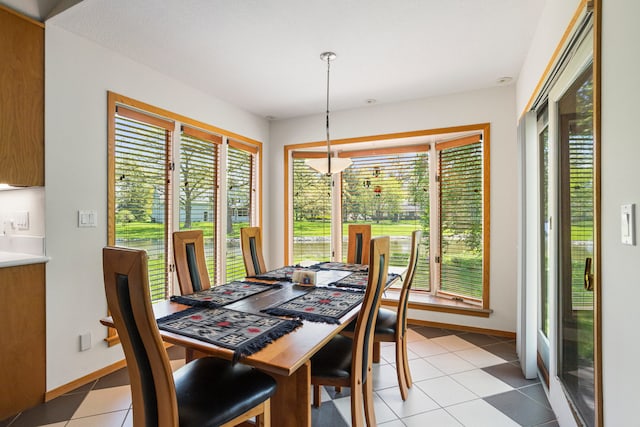3262 Greenwood Dr, Dewey, IL 61840 - dining space with light tile patterned floors and baseboards