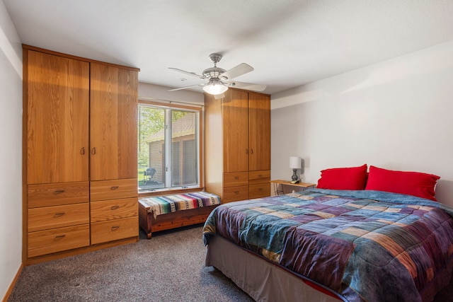 3262 Greenwood Dr, Dewey, IL 61840 - carpeted bedroom featuring ceiling fan