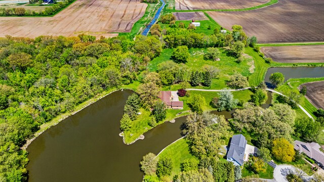 3262 Greenwood Dr, Dewey, IL 61840 - drone / aerial view of a large body of water