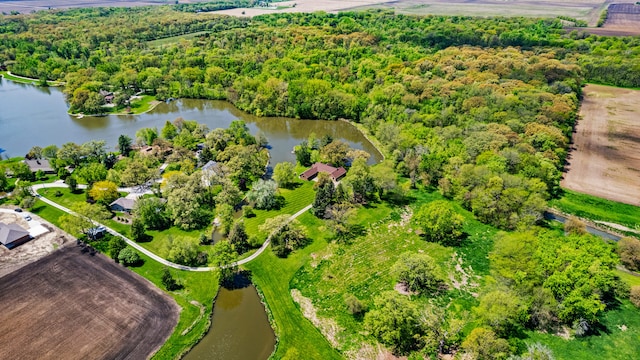 3262 Greenwood Dr, Dewey, IL 61840 - bird's eye view of a large body of water and a heavily wooded area