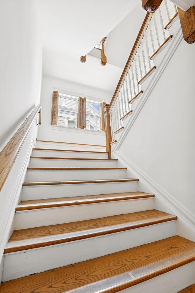 view of stairs