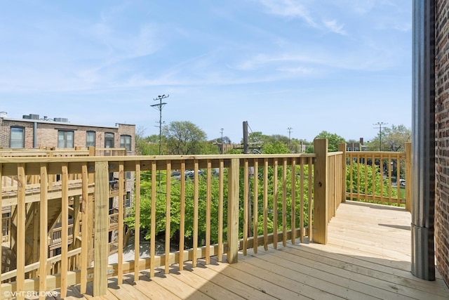 4817 N Fairfield Ave Unit 3, Chicago, IL 60625 - view of wooden terrace