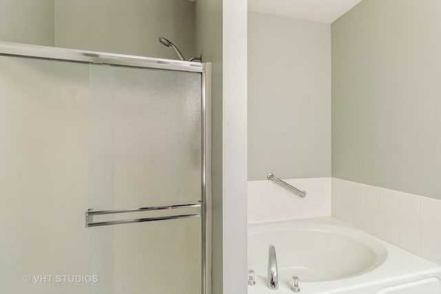 921 Eineke Blvd, Algonquin, IL 60102 - bathroom with a garden tub and a stall shower