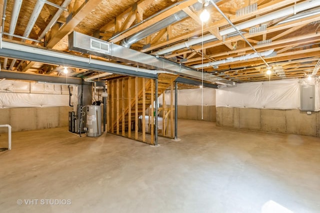 921 Eineke Blvd, Algonquin, IL 60102 - unfinished below grade area with water heater, electric panel, and stairs