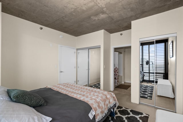 bedroom with carpet flooring