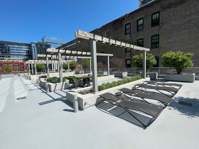 surrounding community featuring a pergola