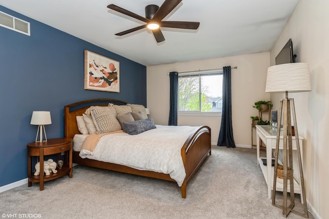 1449 Mesa Dr, Bolingbrook, IL 60490 - carpeted bedroom featuring baseboards and a ceiling fan