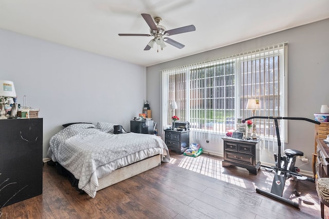 260-262 Chaparral Cir, Elgin, IL 60120 - bedroom featuring wood finished floors and a ceiling fan