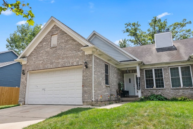 260-262 Chaparral Cir, Elgin, IL 60120 - view of front of home featuring brick siding, driveway, and a garage