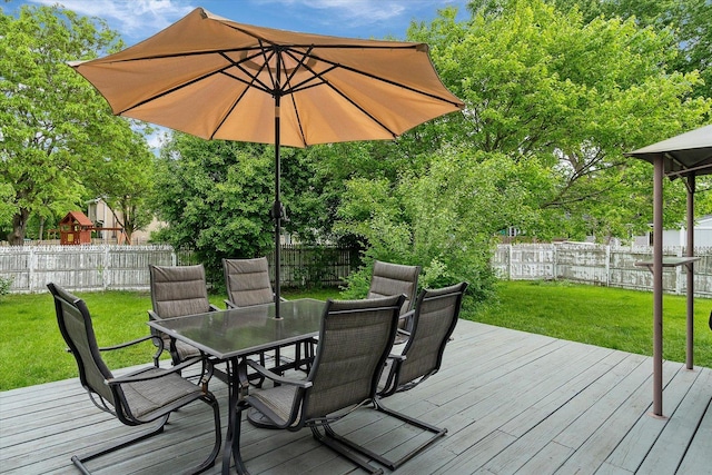 1545 London Ct, Naperville, IL 60563 - deck featuring outdoor dining area