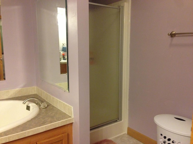 2210 E Michigan Ave, Urbana, IL 61802 - full bath with a shower stall and tile patterned flooring