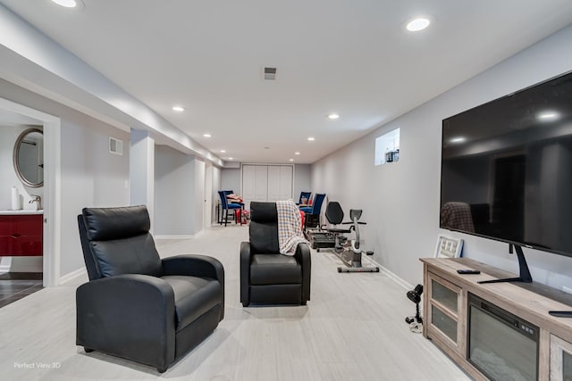 8724 S Jeffery Blvd, Chicago, IL 60617 - living area featuring recessed lighting and baseboards