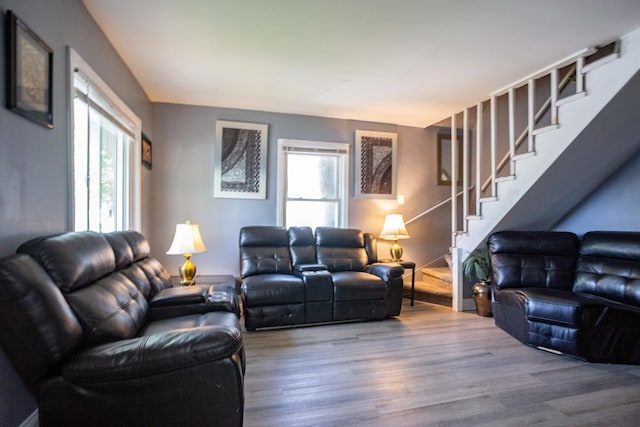 12435 S Perry Ave, Chicago, IL 60628 - living area with stairway and wood finished floors