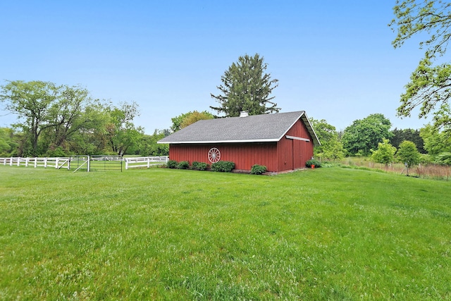660 Plum Tree Dr, Barrington Hills, IL 60010 - view of yard with a barn and an outbuilding