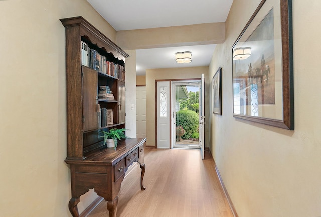 660 Plum Tree Dr, Barrington Hills, IL 60010 - entryway featuring light wood-type flooring and baseboards
