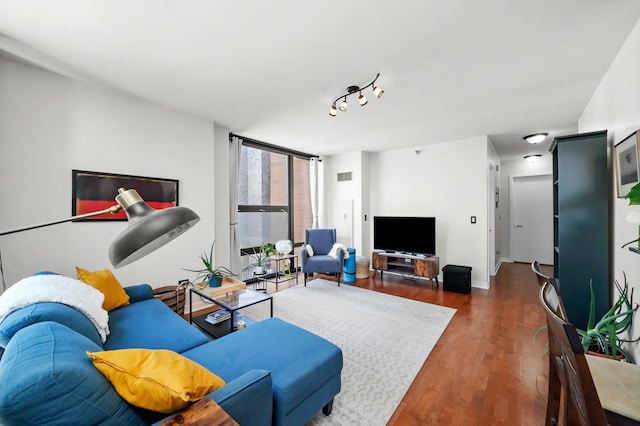 1160 S Michigan Ave Unit 1005, Chicago, IL 60605 - living area featuring wood finished floors and baseboards