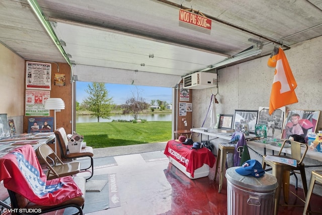 22844 Lakeview Estates Blvd, Frankfort, IL 60423 - garage with a water view