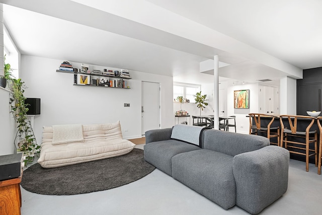 view of living area