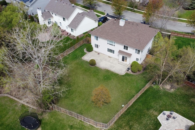 aerial perspective of suburban area