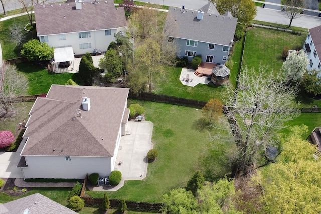 view from above of property