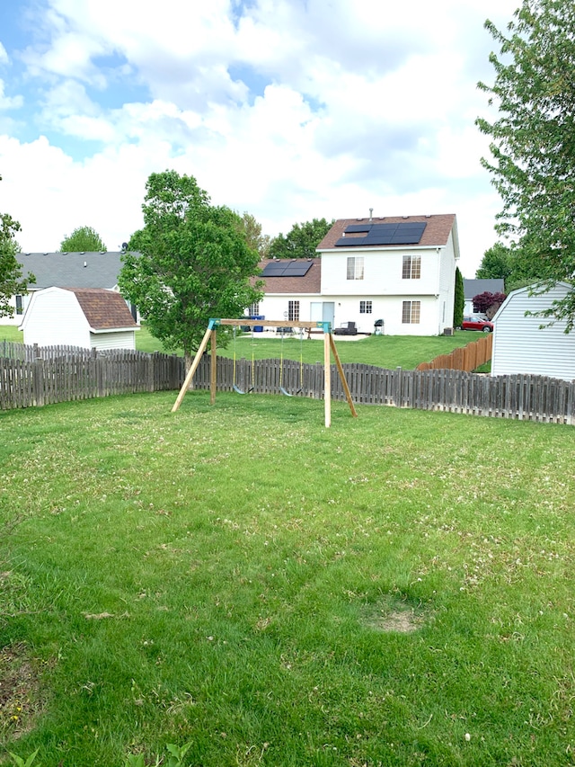 1453 Bluestem Ln, Minooka, IL 60447 - view of yard with a playground