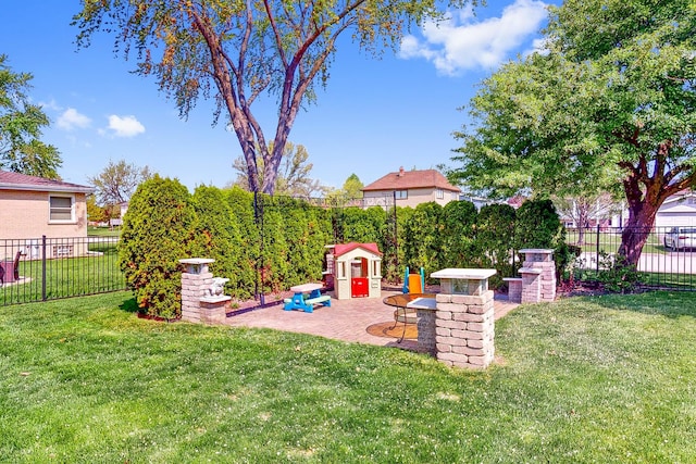 1156 N Fischer Dr, Addison, IL 60101 - view of yard with a patio area