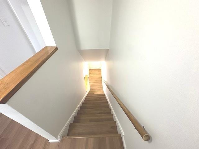 2209 171st St, Hazel Crest, IL 60429 - staircase with wood finished floors and baseboards