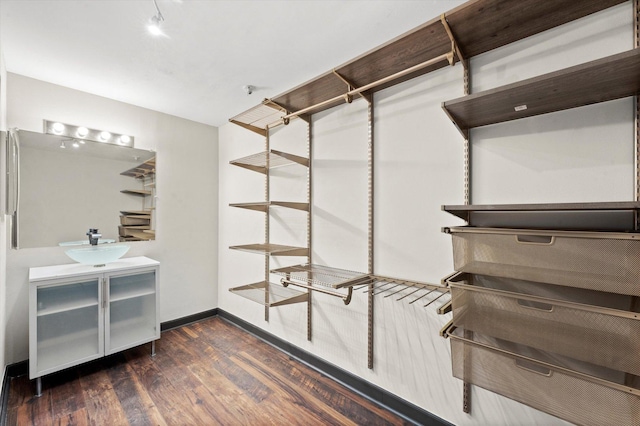 1926 Prairie Sq Unit 234, Schaumburg, IL 60173 - spacious closet featuring dark wood-type flooring and a sink