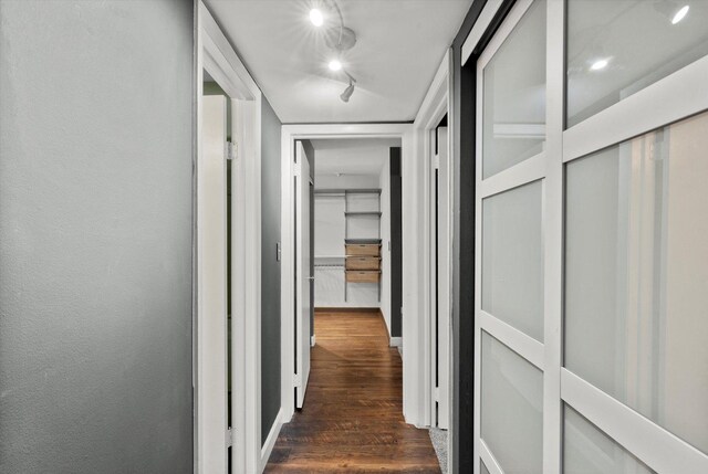 1926 Prairie Sq Unit 234, Schaumburg, IL 60173 - hall featuring dark wood-style flooring
