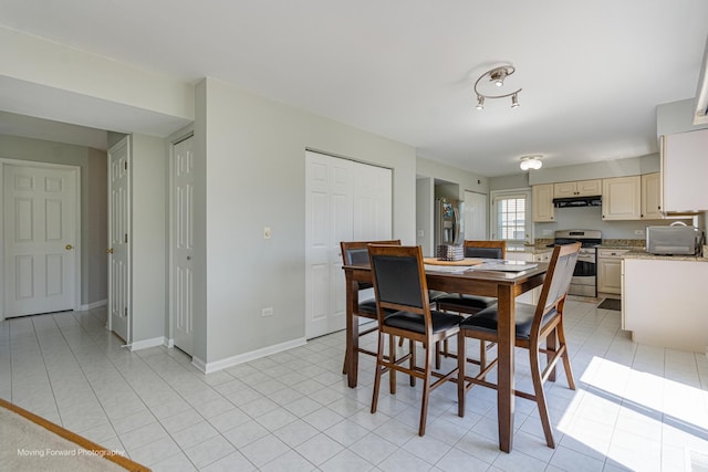 13 Caribou Ct, Bolingbrook, IL 60490 - dining space with light tile patterned flooring and baseboards