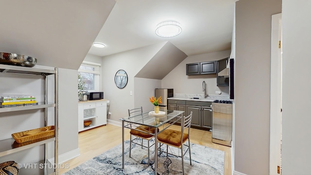 1375 Atkinson Rd, Green Oaks, IL 60048 - dining space featuring light wood finished floors and baseboards