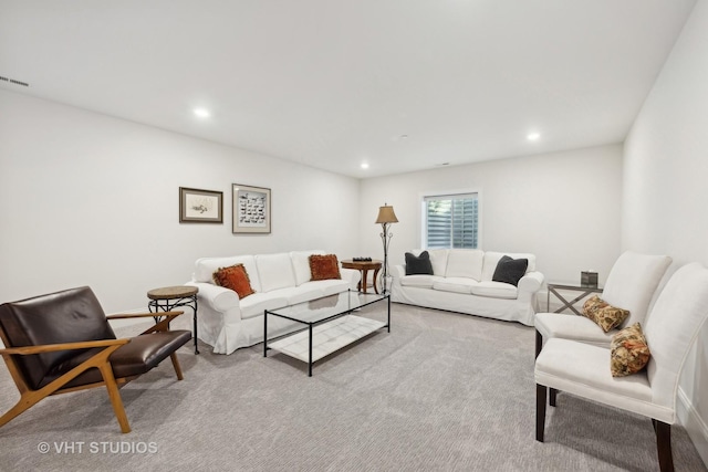1110 Hickory Dr, Western Springs, IL 60558 - carpeted living room with recessed lighting and baseboards